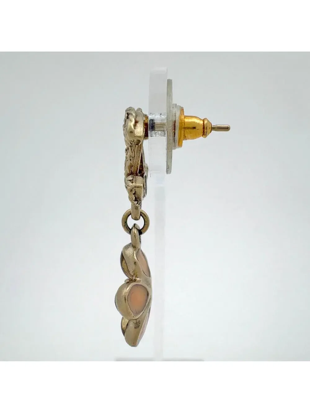 Chanel Cc Logo Flower Earrings Metal #327554C72B